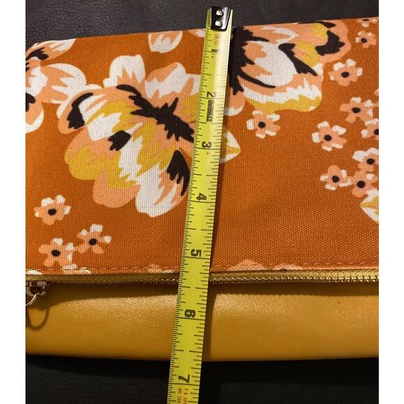 Rachel Pally Reversible Clutch Floral Yellow Orange Reversible - Picture 7 of 9